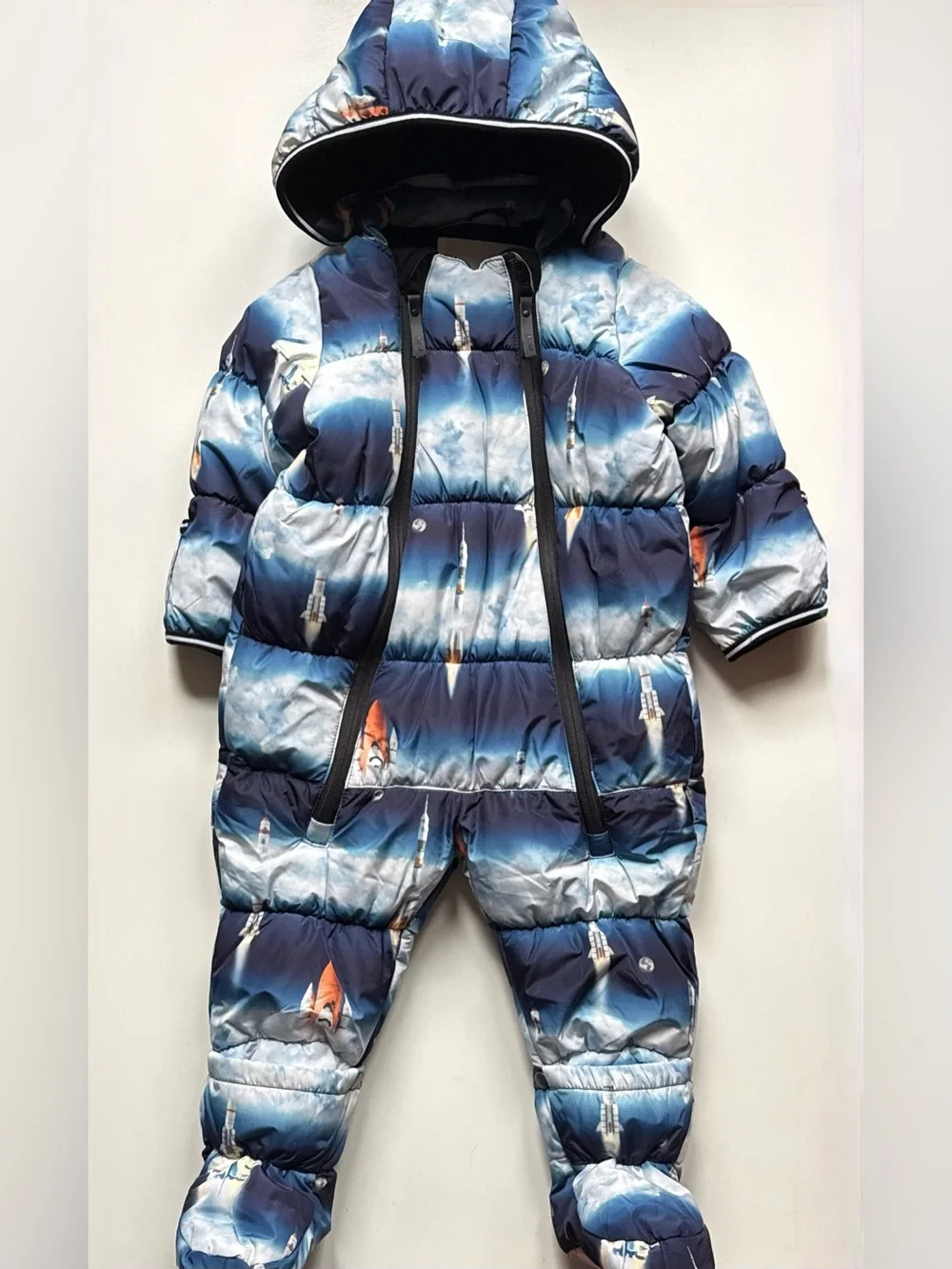 Molo Baby Unisex Hebe Snowsuit, Stratosphere - Size 12M